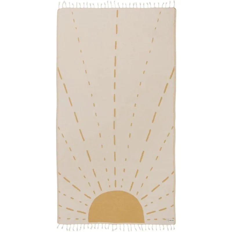 

Cloud Turkish Beach Towel - Sand Free - 100% Organic Turkish Cotton Yarn - Quick Dry Towel for Beach, Picnic Blanket or Thr