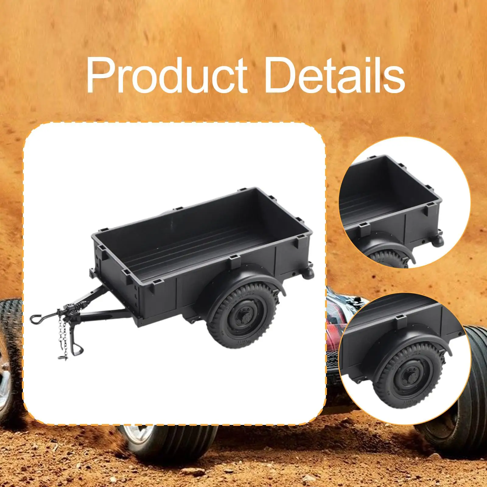 Travel Trailer RC Crawler Upgrade Removable DIY Modified Utility Bed for 1 12 1 18 Mini RC Cars