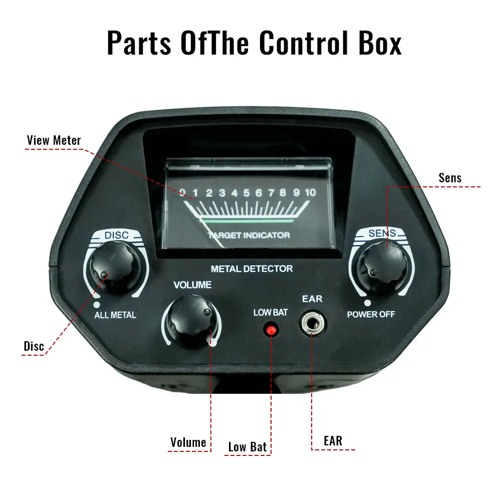 GTX5030 Metal Detector Caccia al tesoro Rilevamento monete d'oro sotterranee Sensibilità regolabile impermeabile Pinpointer Display LCD