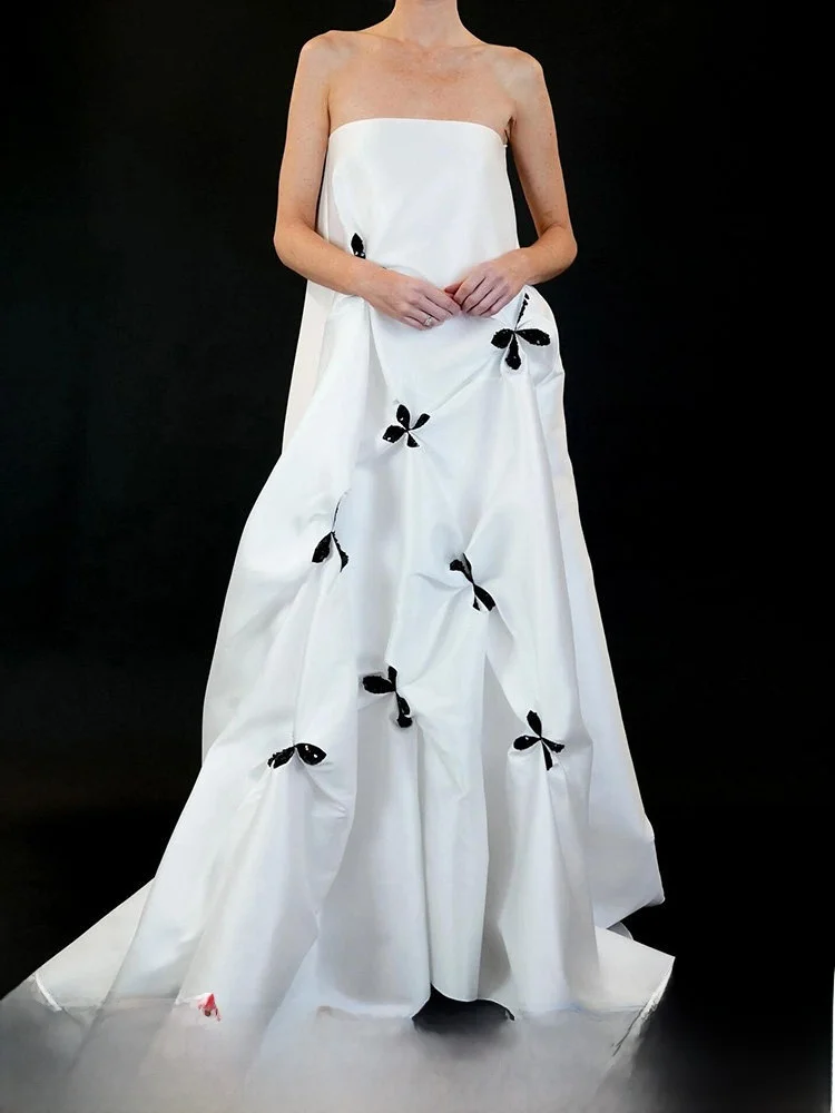 

Белое свадебное платье Ele с бретелями для утренних фотосессий, помолвочных вечеринок, длинное вечернее платье для женщин, модное, средней длины