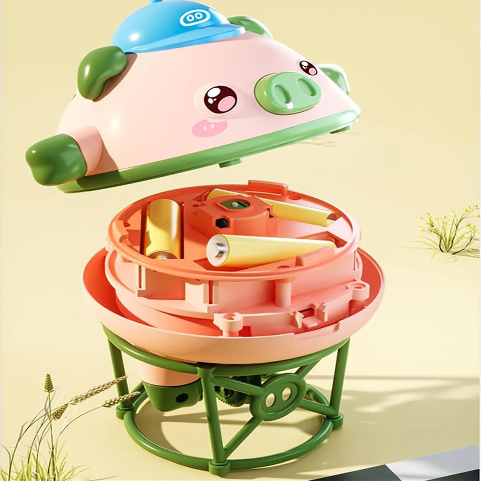 Roly-poly Balance Pig giroscopio con yema del dedo, juguete de regalo para niños pequeños de 1, 2 y 3 años