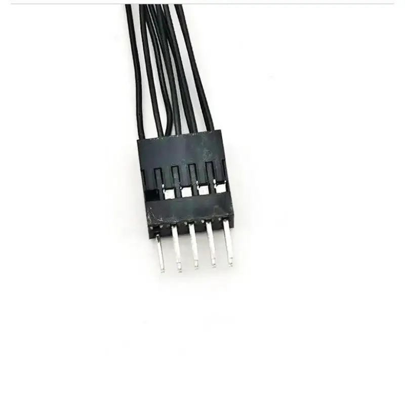 1Pc Reset & Power On/Off Cable - Dual Control Jumper for PC Motherboard, 9-pin 1-to-2 Line Splitter Switch