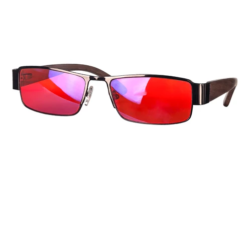 Lentes de protección contra luz azul SHINU, gafas de conducción amarillas, gafas para dormir, lentes rojos, lentes de juego naranjas con marco de pata de madera