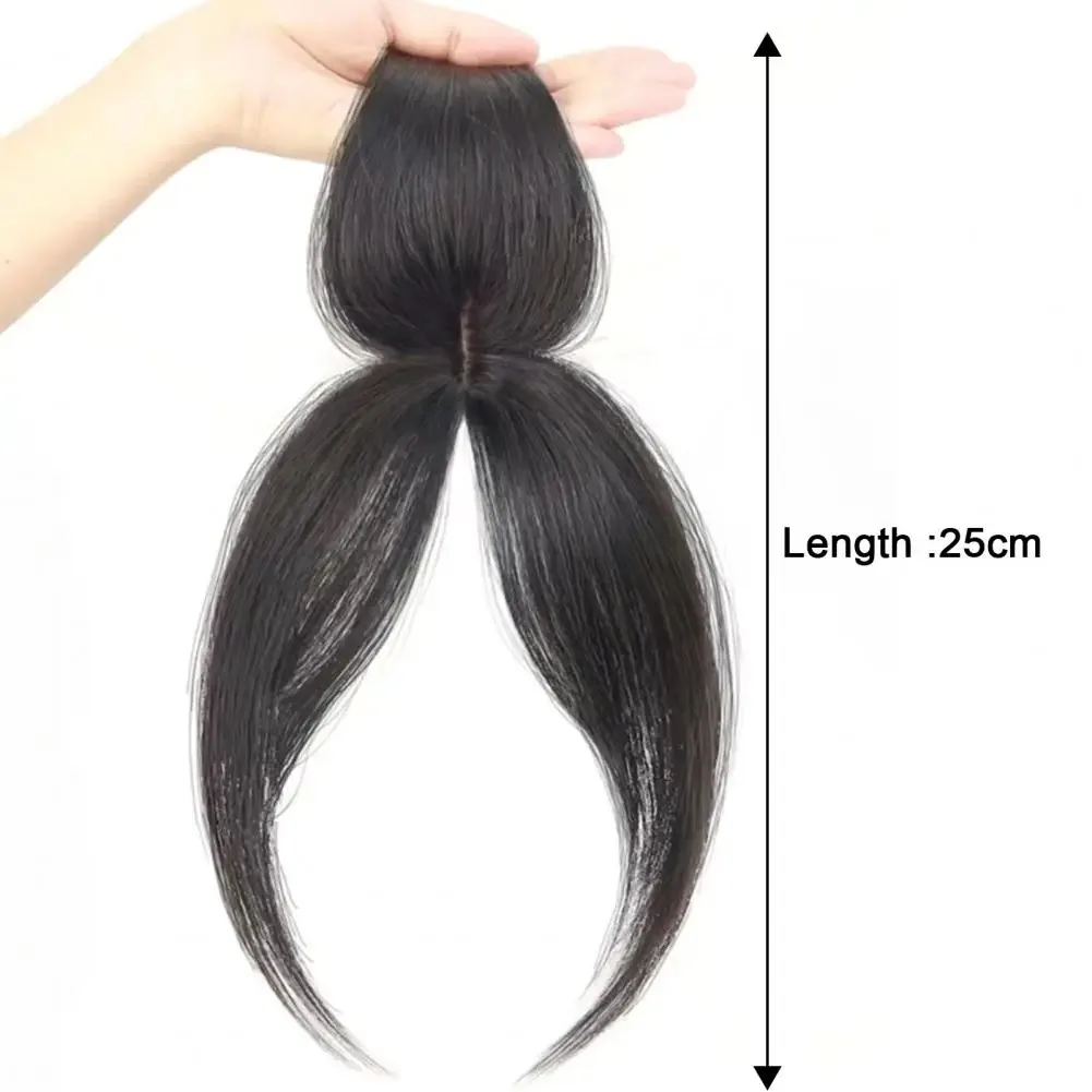 Synthetic Hair Topper for Women Natural Invisible Hairpiece 3D Middle Part Bangs Fluffy Volume Lightweight Hair Extension