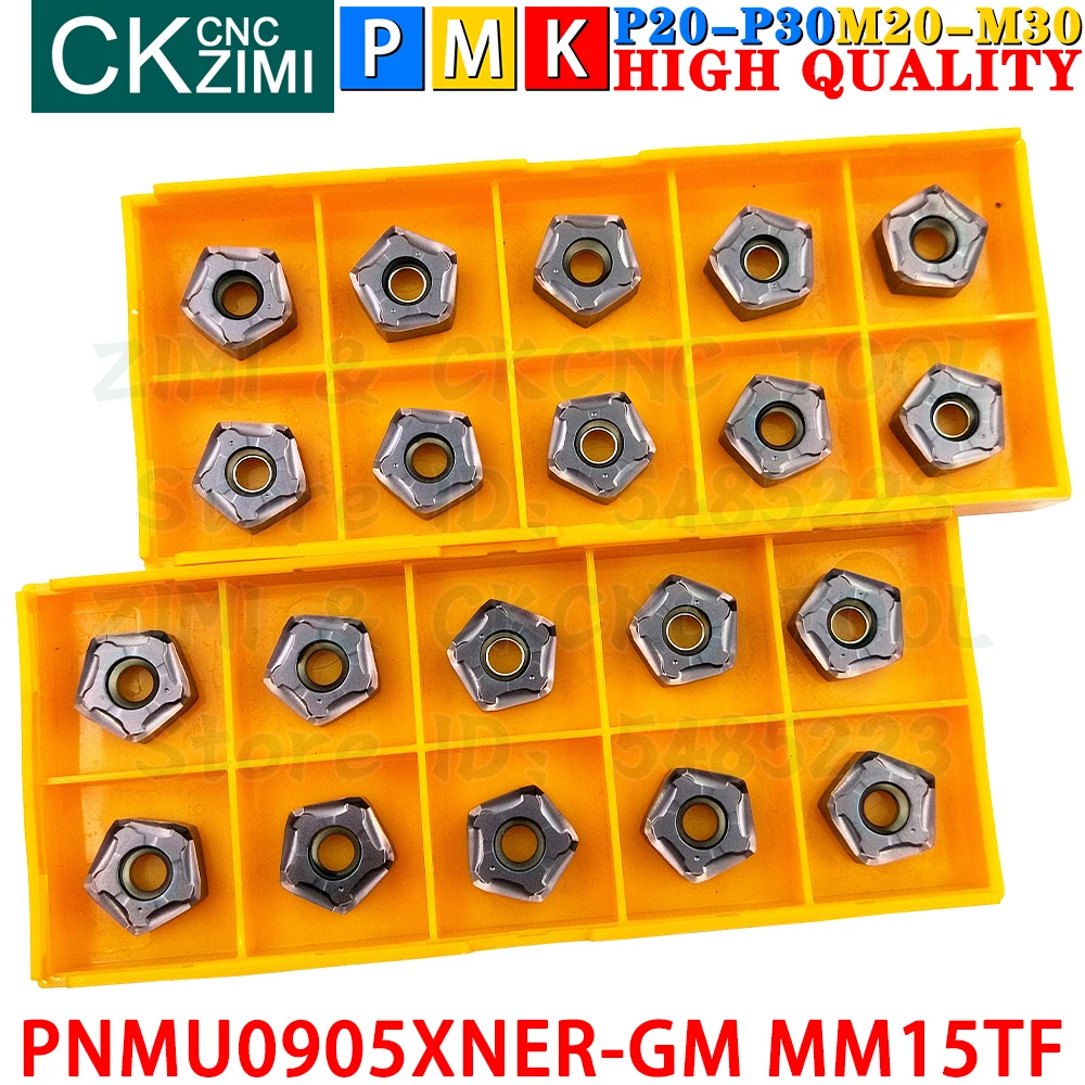 PNMU0905XNER-GM MM15TF PNMU 0905 XNER-GM Carbide Inserts Fast Feed Milling Inserts MFPN CNC Heavy Cutting Indexable Milling Tool