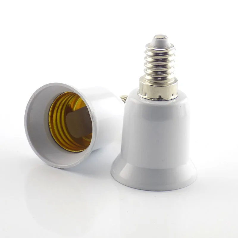 1PCS E14 to E27 Lamp Holder Converter 220V Fireproof Socket Base Converters Light Bulb Adapter Conversion Lighting Accessories