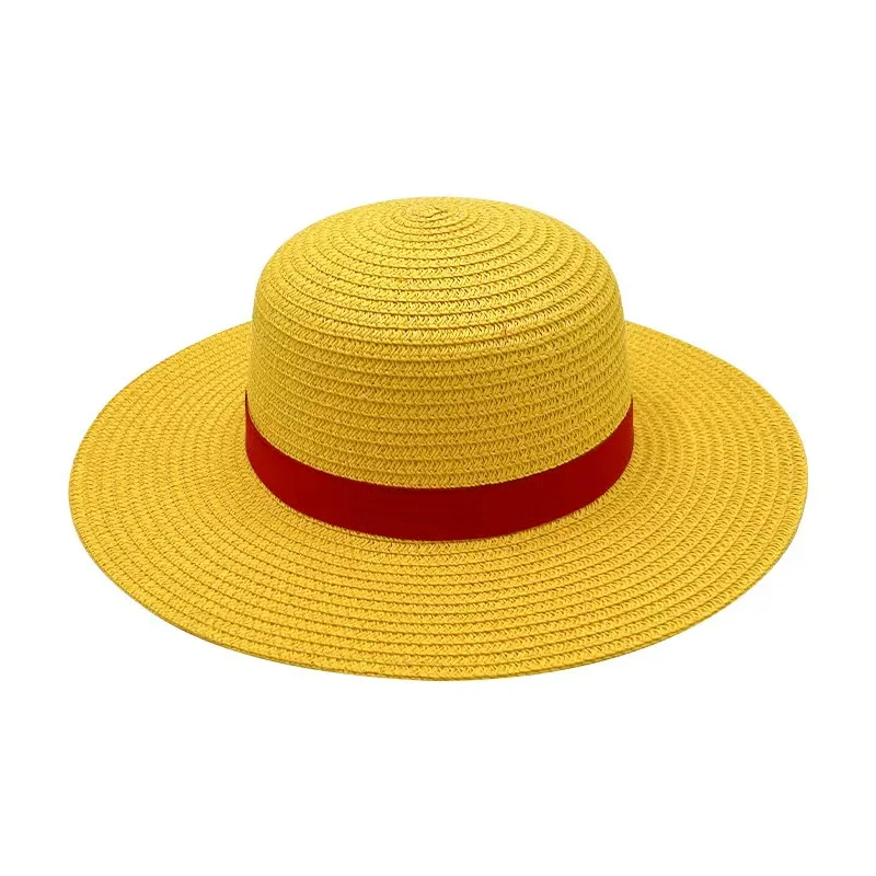 Słomkowy kapelusz luffy\'ego jednoczęściowa czapka dla dorosłych i outdoorowa z daszkiem dla dzieci z Anime kapelusz na plażę Unisex