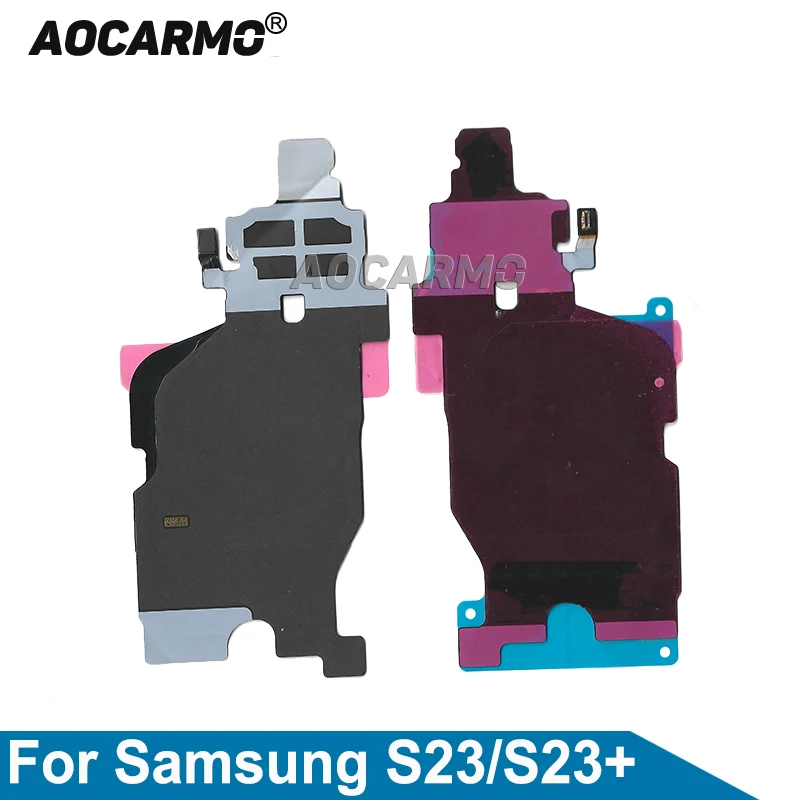 

Зарядное устройство Aocarmo, катушка беспроводной зарядки и модуль NFC, гибкий кабель для Samsung Galaxy S23 S23 + Plus, запасная часть