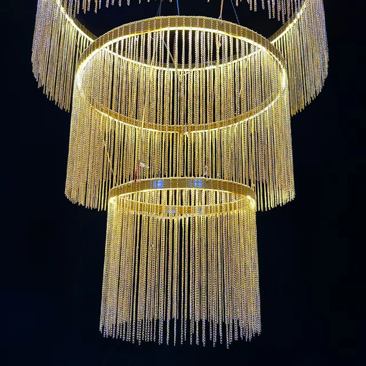 Wedding decoration wedding hall, fringed chandelier