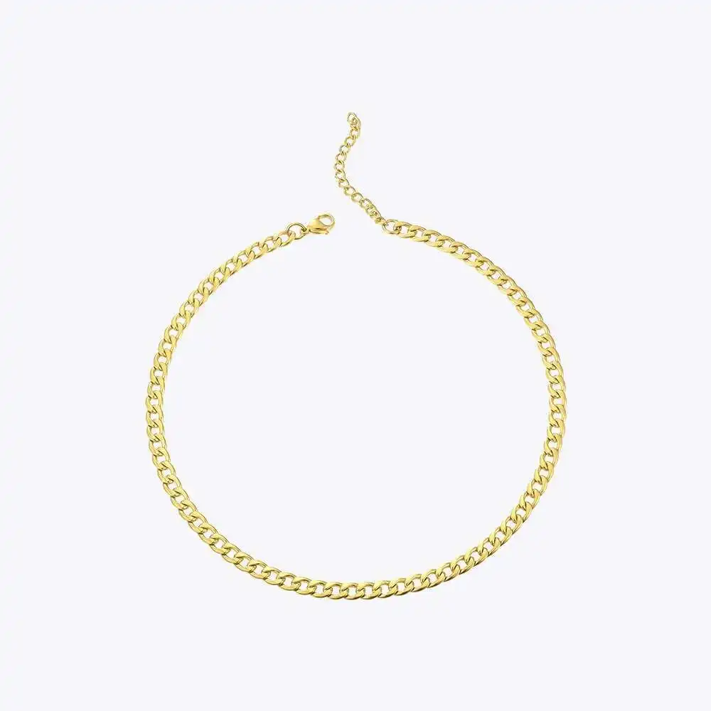 

ENFASHION Link Chain Choker Necklace Women Accessories Stainless Steel Gold Color Statement Men Necklaces Jewelry Gifts P193021