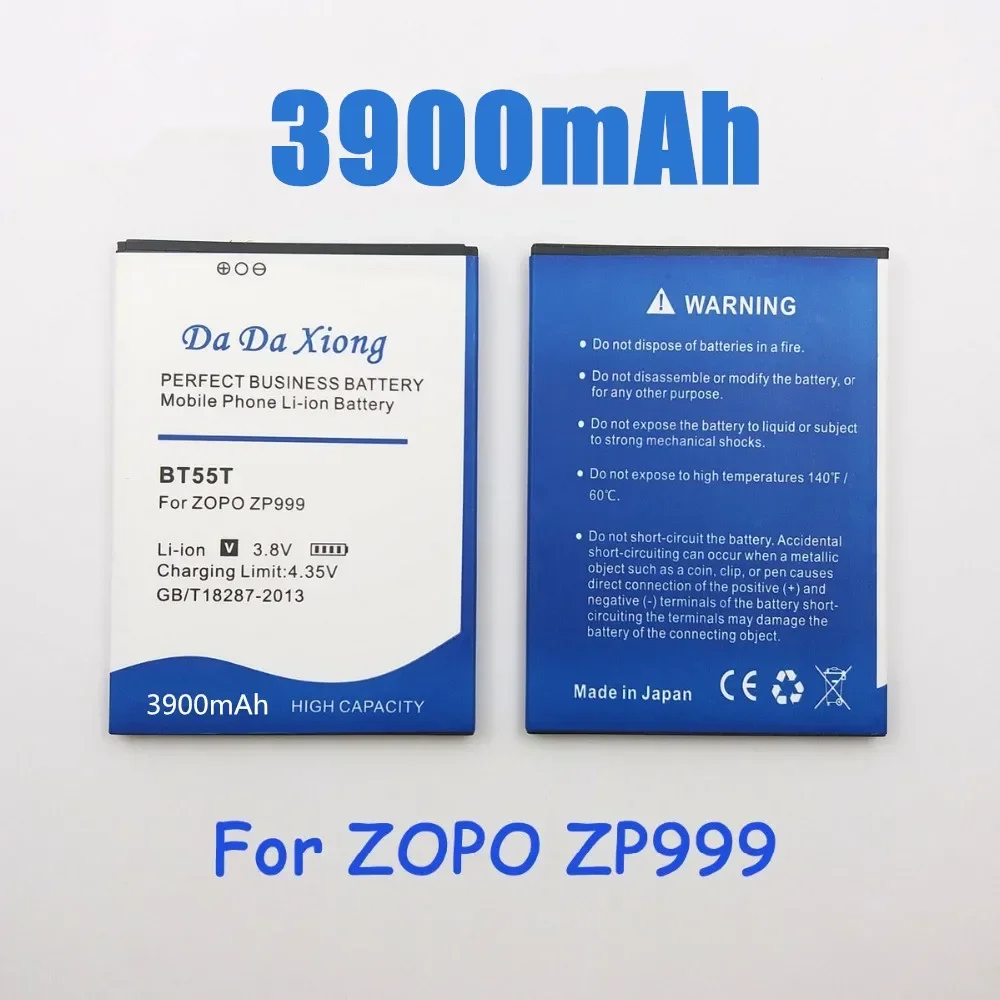 

3900mAh BT55T Аккумулятор для смартфонов ZOPO 999 998 9530 9520 3X ZP998 ZP999 ZP3X ZP9520 ZP9530