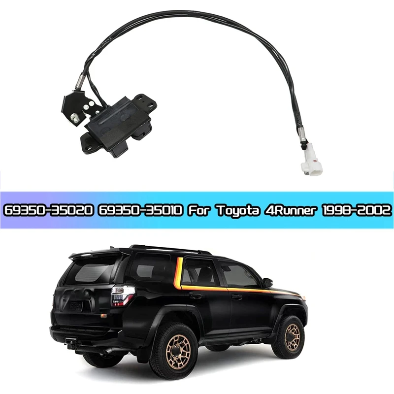 1 Piece Back Hatch Door Lock Assembly 69350-35020 69350-35010 Black Automotive Supplies For Toyota 4Runner 1998-2002