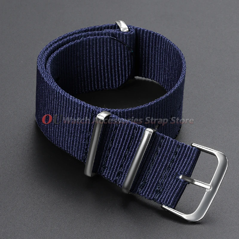 12mm 14mm 16mm 18mm 20mm 22mm 24mm Canvas Nylon Uhrenarmband Universelles Herren-Uhrenband Einteiliges Schlaufenarmband Damen Herren Armband – Detail 13