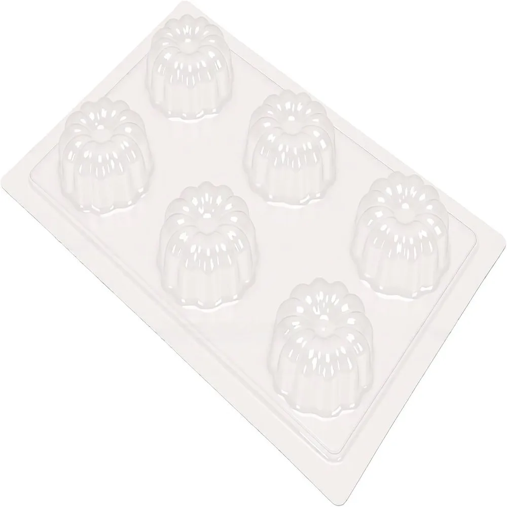 Candy Coating Daisy Flower Jelly Mold PP Non-stick Mousse Mold 6 Grids Soap Mold Mooncake Making