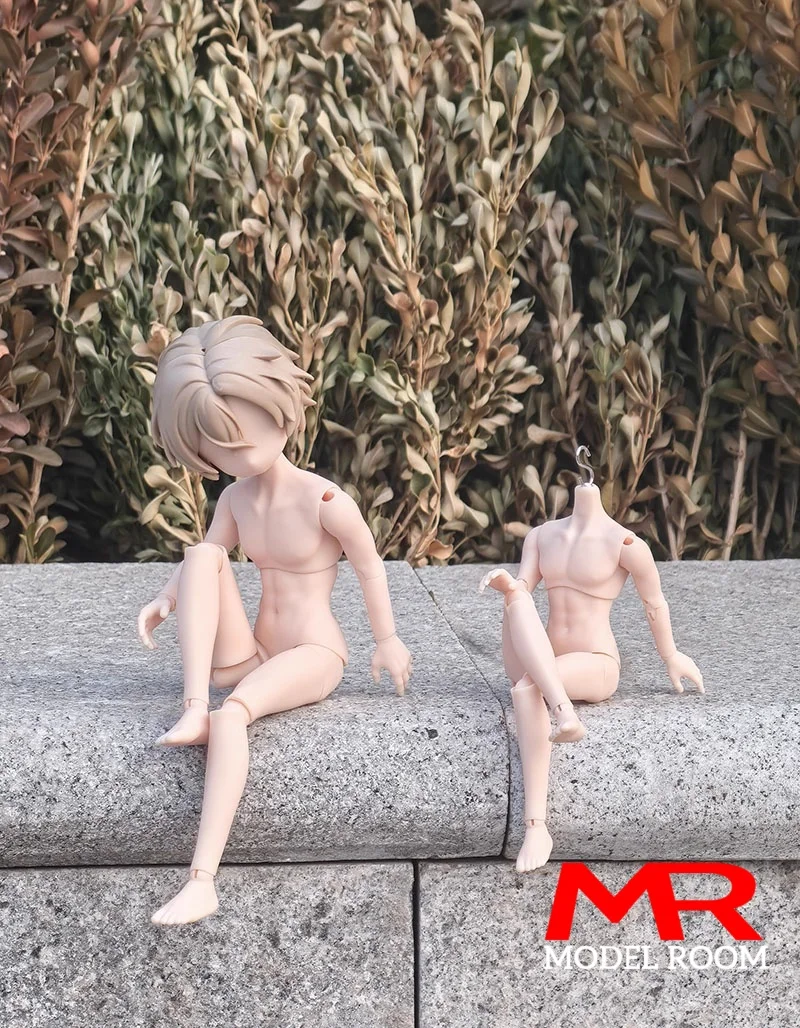 

1/8 1/12 Scale Beiming BJD Doll Joints Durable Body Super White Ob White Cream Almond Cinnamon Skin Action Figure for GSC Head