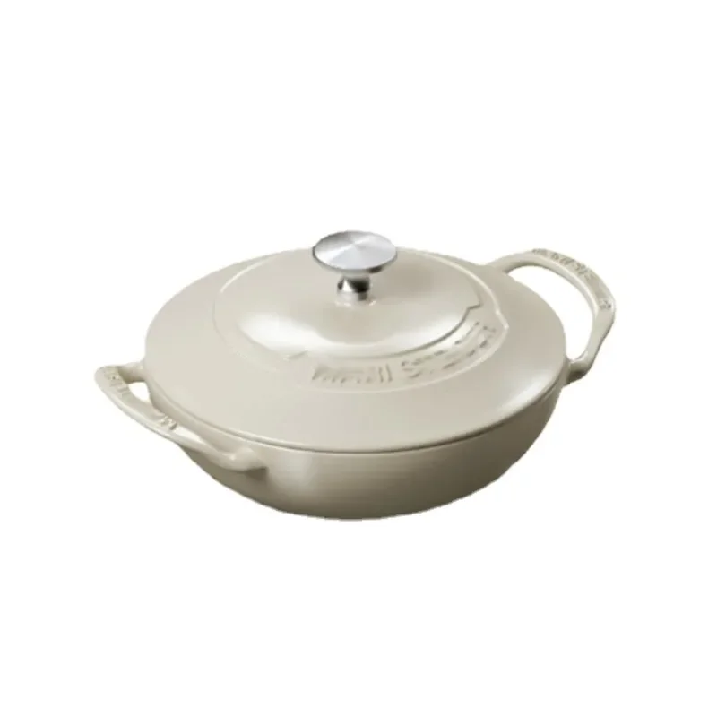 New Enamel Cast Iron Seafood Pot Household Small Pot Braised Pot Electromagnetic Cooker Gas Universal Sauce Pan