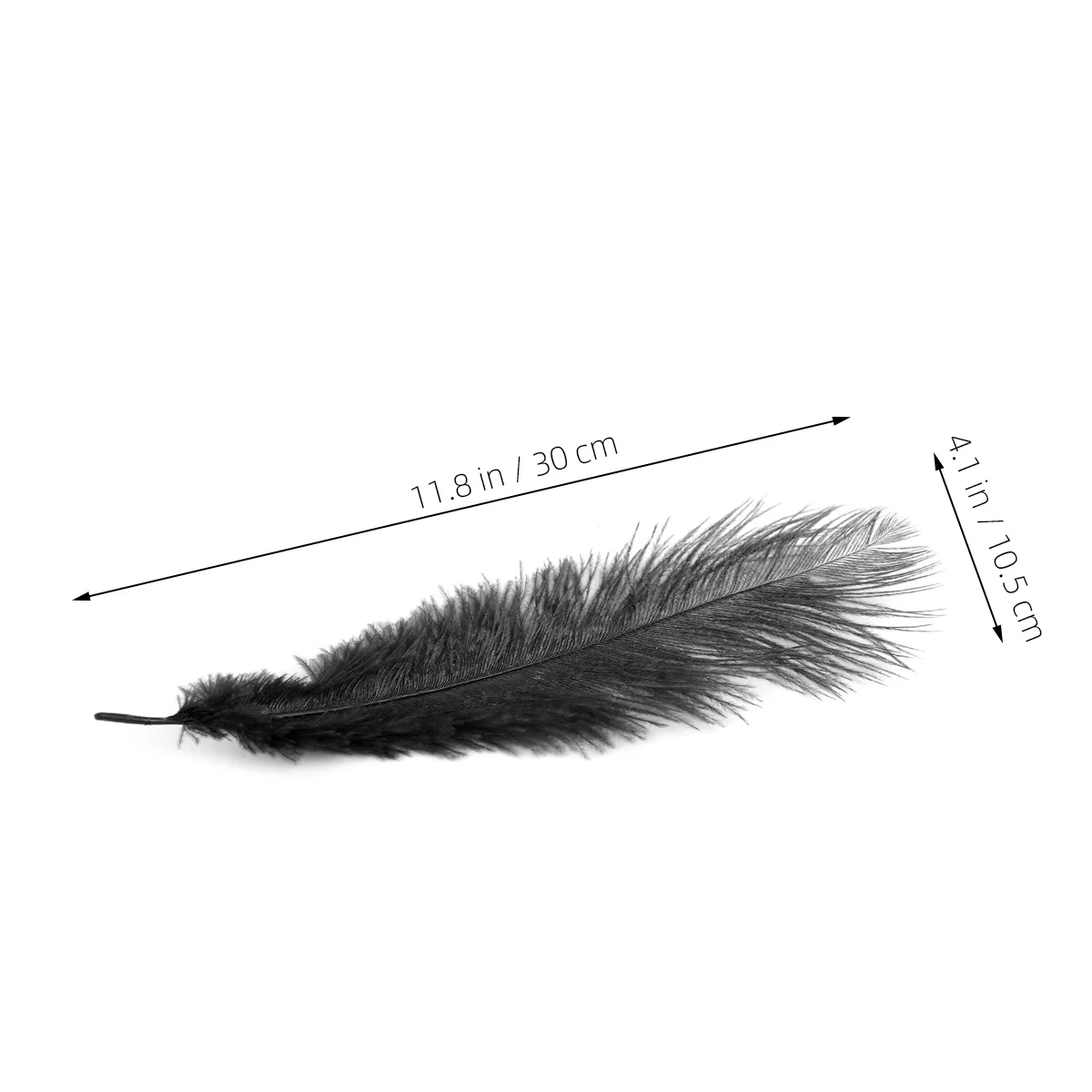 

20pcs Natural Ostrich 25-30Cm Black Plumes Decorations For Diy Crafts Party Home Wedding Centerpieces Ornament