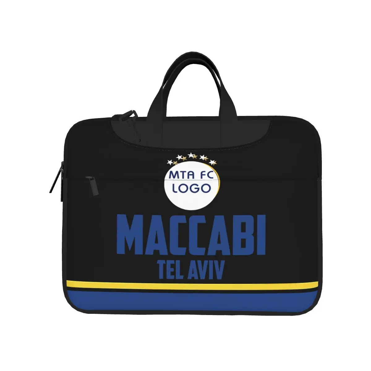 Maccabi Tel Aviv Laptop Shoulder Messenger Bag Case Sleeve Classic Slim Briefcase Messenger  Laptop