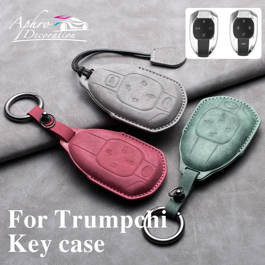 

Suede Leather Car Key Case For GAC Trumpchi GS4 GM8 GA3 GA6 SGS7 GA4 GS5 GS3 Legend GS8 Empow J11 J12 J13 J14 J15 J16 Accessorie