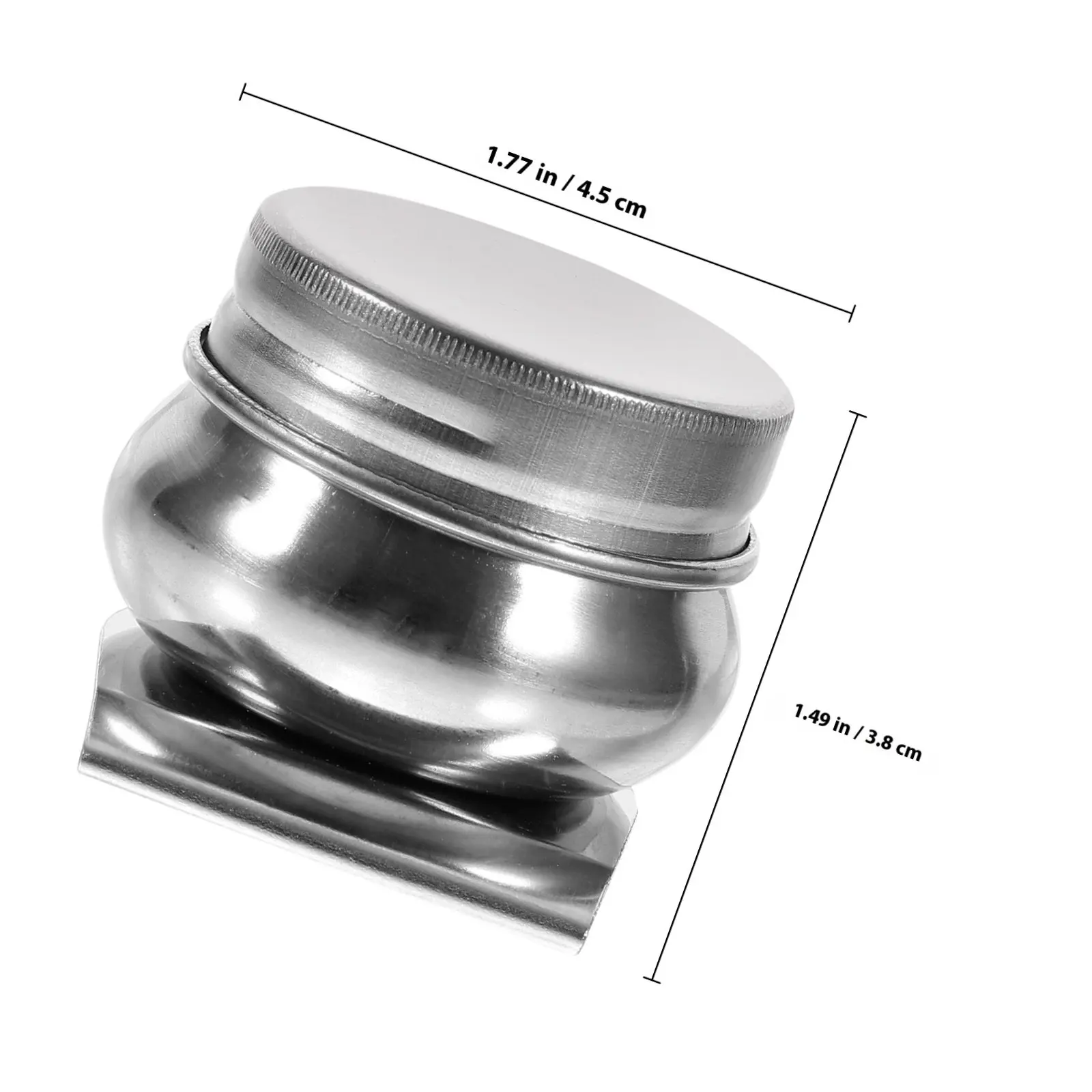 Professional Stainless Steel Palette Cup Small Size Portable Painting Tool for Artists Outdoor Oil Paint Mixing Brush Cleaner