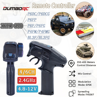 DUMBORC Remote Control Transmitter X6PM-350 Controller 4/6 Channel PPM Output With Gyroscope Receiver for RC Car Boat Tank Model