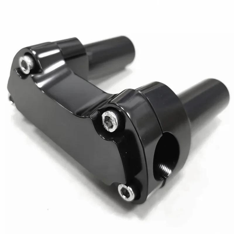 

Lasting Black 4Inch Risers 1Inch Handlebar Clamp For Fat Boy Low Rider Softail FXSTC