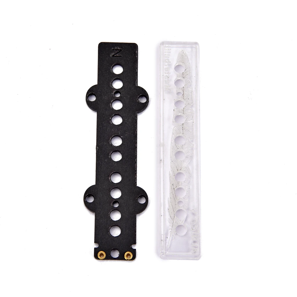 A Set 2 Pcs 5 String JB Style Electric Guitar Bass Pickup Slug Bobbins. - Bobbins length 100.6MM