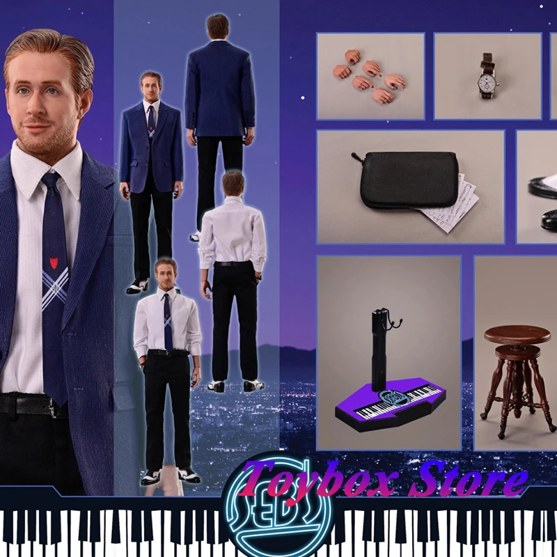 

DAFTOYS F021 1/6 костюм Райана Гослинга тканевый человек фигурка джаз любовь La Land фильм оригинальный 12 "полный набор фигурка солдата