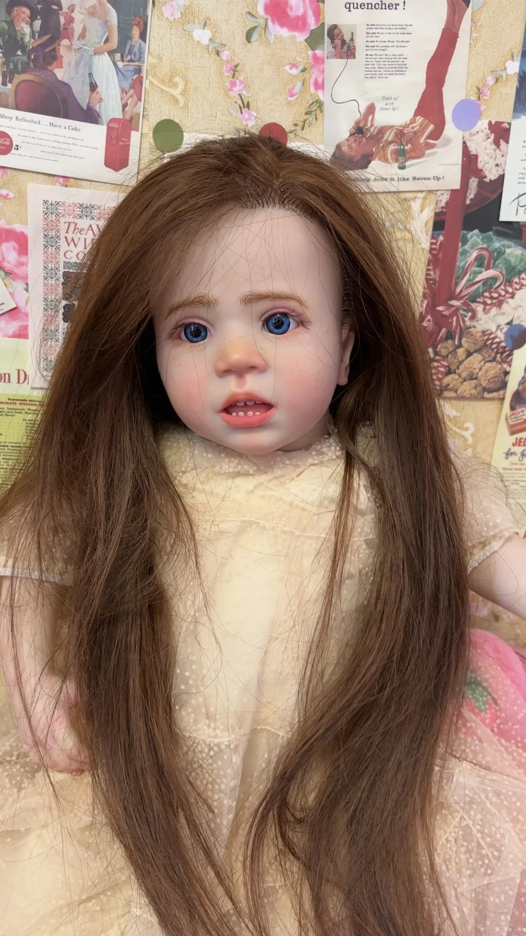 28inch Reborn Baby Wini With Hand-Rooted Hair Already Finished Doll Real Photos