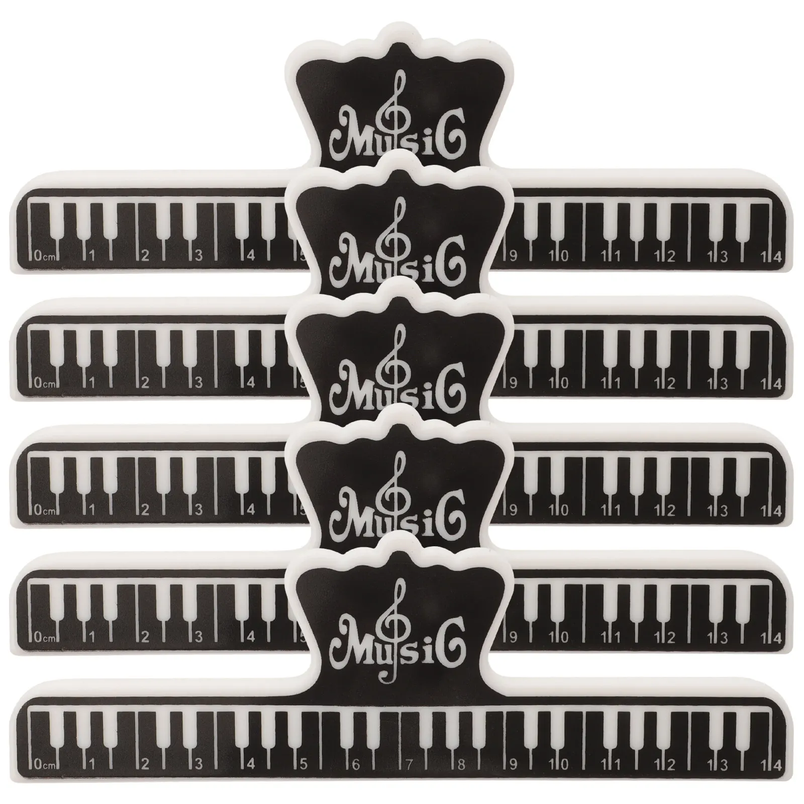 5 Pcs Double-sided Clip Music Clips Page Holder Note Book Score Musical Instrument
