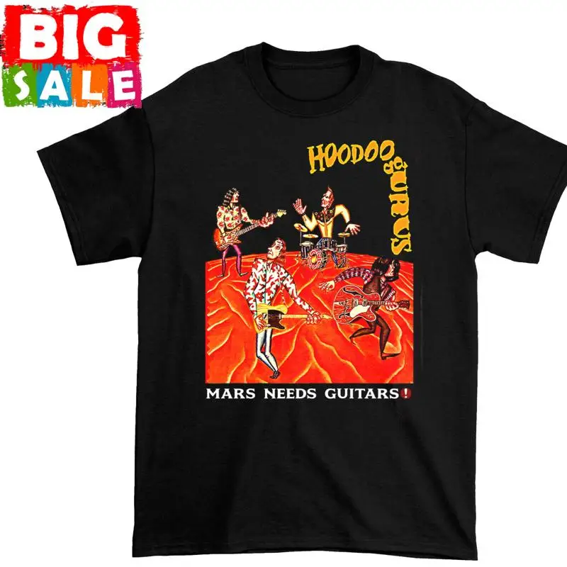 

Hoodoo Gurus For Family Черная футболка из хлопка S 5Xl