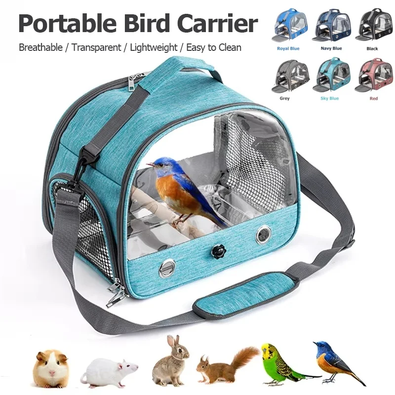 

Portable Bird Carrier With Stainless Steel Pet Carrier Bag for Travel and Outdoors, Ideal for Parrots, Small Birds & Small Pets