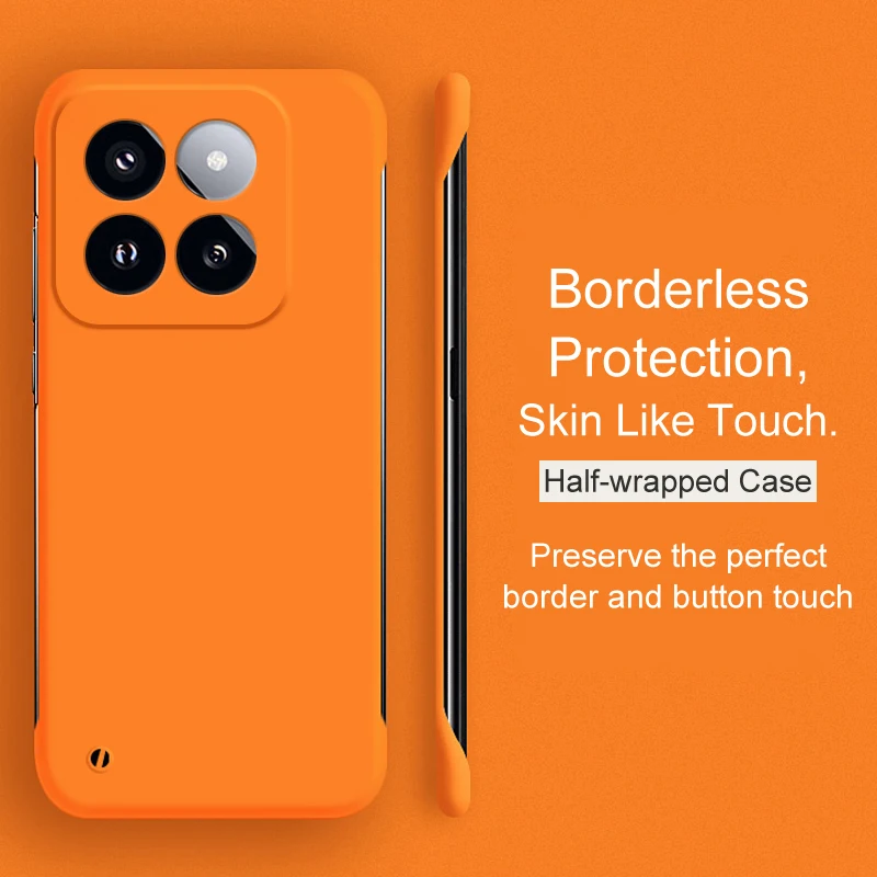 

Ultra-Thin Candy Color Borderless PC Hard Case For Xiaomi Mi 14 13 13T 12 12X 12S 11 11T 11i 11X Pro Lite Ultra Back Cover Coque