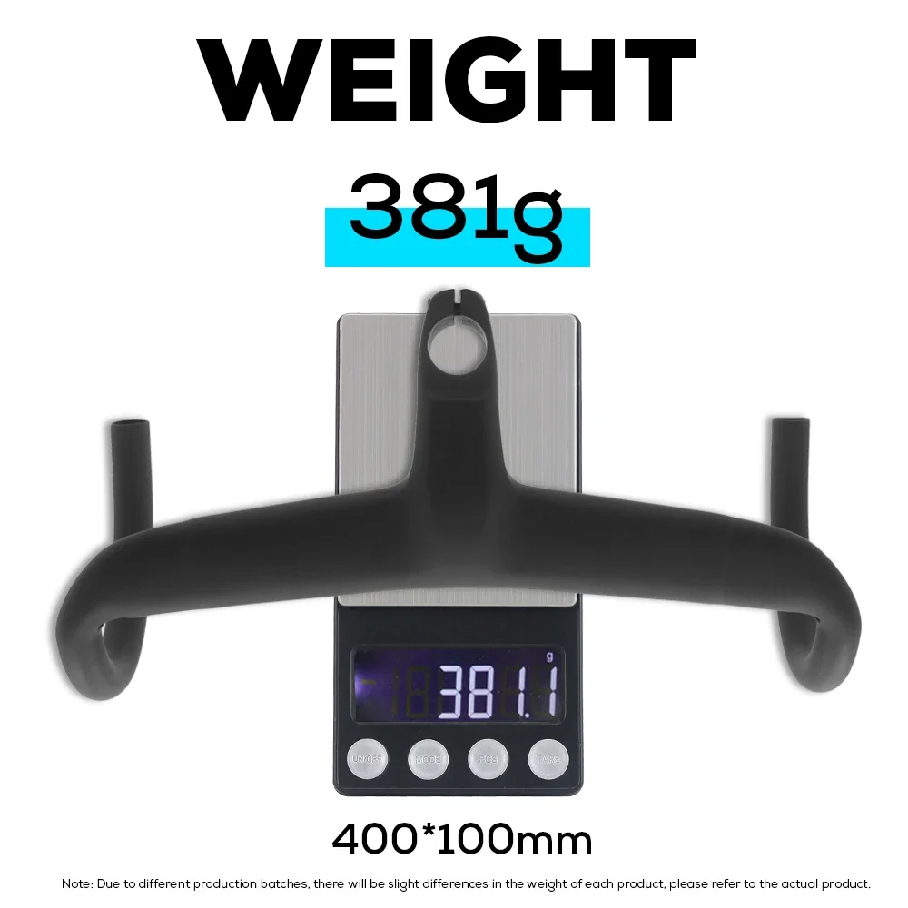 ​​Carbon Integrated Handlebar with FREE Computer Mount T1000 Carbon 380g for Garmin Wahoo Aero Road Bike Cockpit Upgrade​