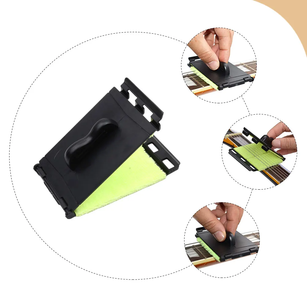 

String Cleaner Guitar Tool Scrubber Acoustic Cleaning Bass Brushes for Musical Instruments