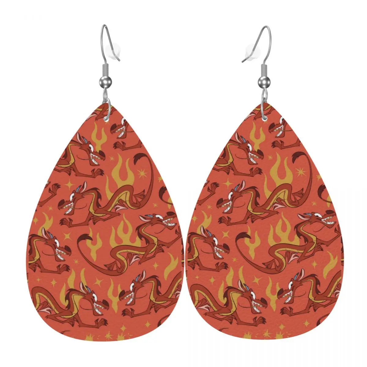 

Кожаные серьги-подвески «Принцесса Мулан» для женщин, ювелирные аксессуары