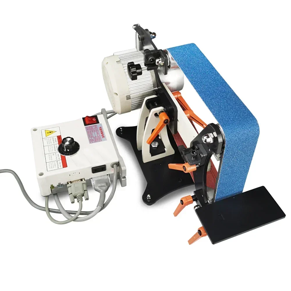 Hot Sales220V Electric Belt Sander Brushless Servo Motor Knife Sharpener Vertical Horizontal Polishing Grinding Machine 915x50MM