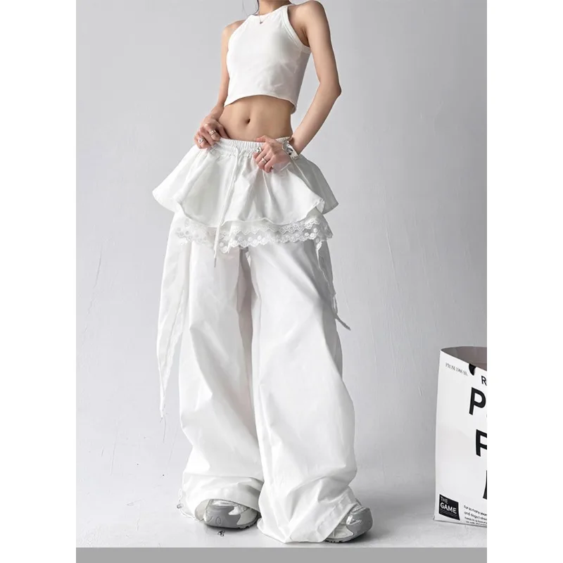 الأمريكية الرجعية الساخن فتاة العمل السراويل فضفاضة الشارع الرقص الهيب هوب الاتجاه Traf امرأة الملابس الكورية شعبية الملابس النسائية #6