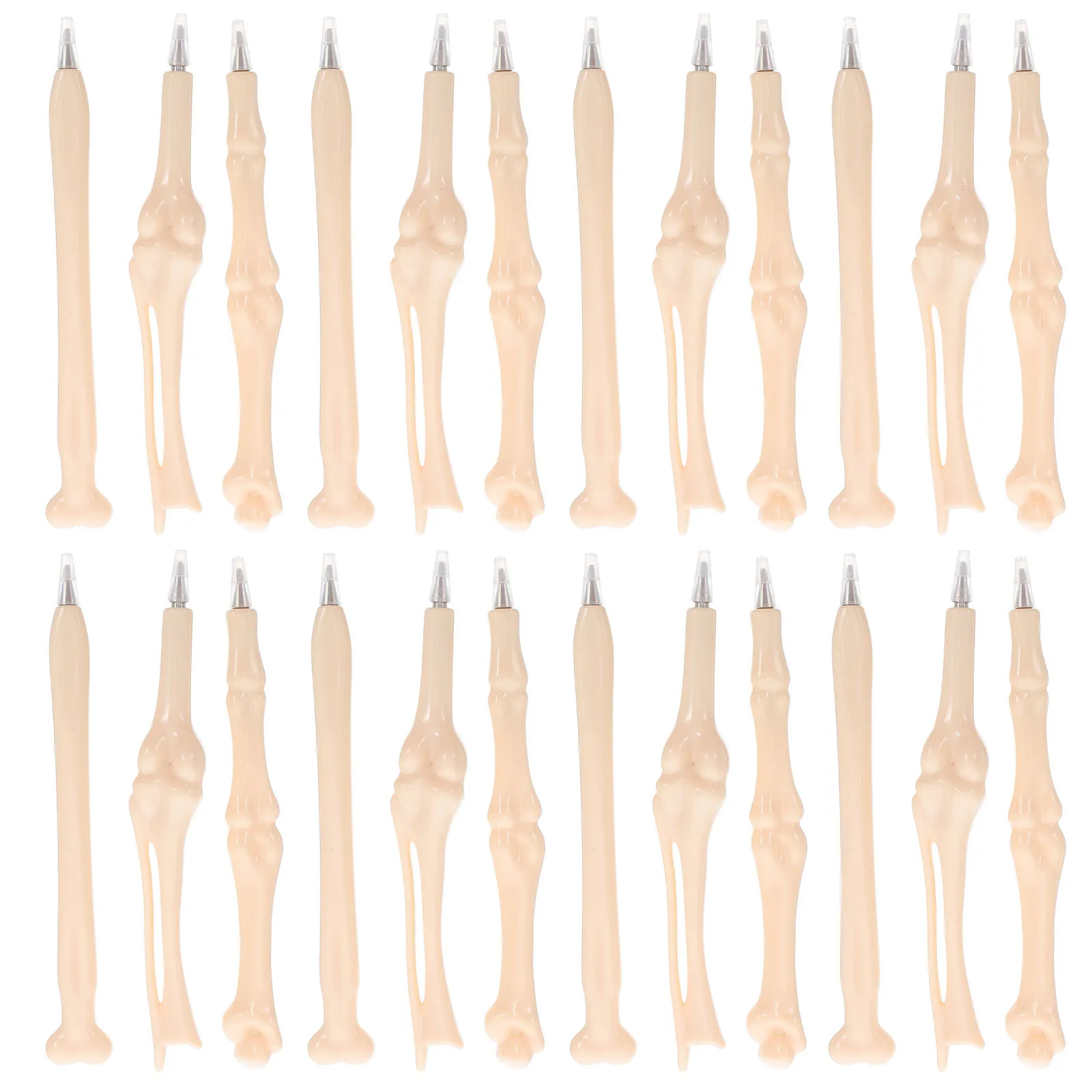 

20pcs Bone Shaped Ballpoint Pens 147Mm 0.7Mm Blue Ink Abs Plastic Solid Rod Office Stationery Novelty Gift For Doctors Nurses
