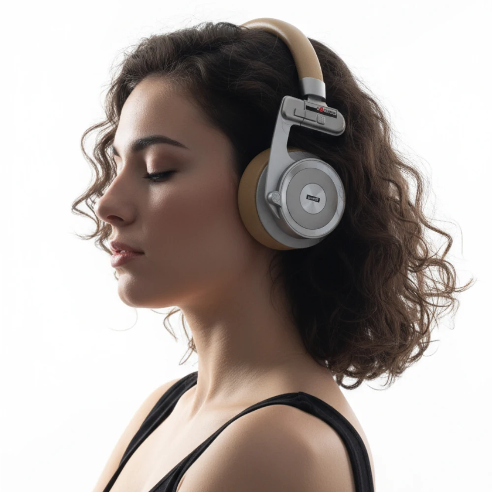 UMELODY U3 ULTRA نشط إلغاء الضوضاء ANC ريترو سماعة لاسلكية تعمل بالبلوتوث فوق الأذن على الأذن سماعات رأس معدنية #1