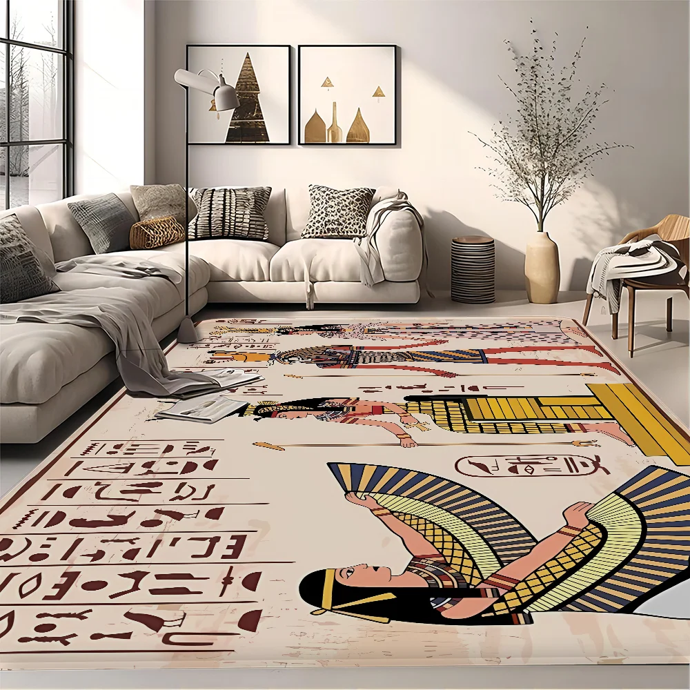 

Ancient Egypt Egyptian Entrance Door Mat Washable Non-Slip Living Room Sofa Chairs Area Mat Kitchen Welcome Doormat
