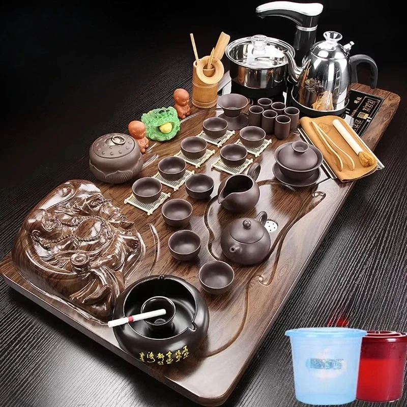 Vintage Irregular Tea Tray Tableware Trinket Serving Wooden Accessories Table Tea Tray Hospitality Coasters Bandejas Teaware