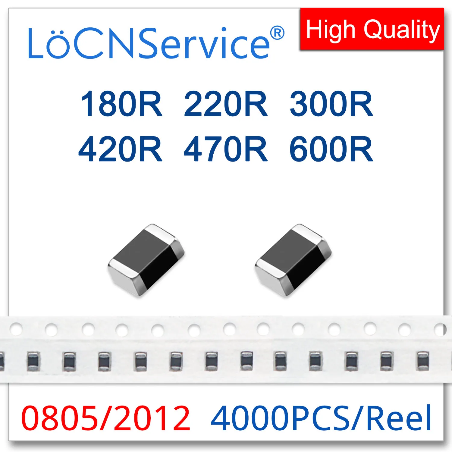 LoCNService 0805/2012 100MHZ 4000PCS Multilayer Chip Ferrite Beads 180R 220R 300R 420R 470R 600R 25% High quality