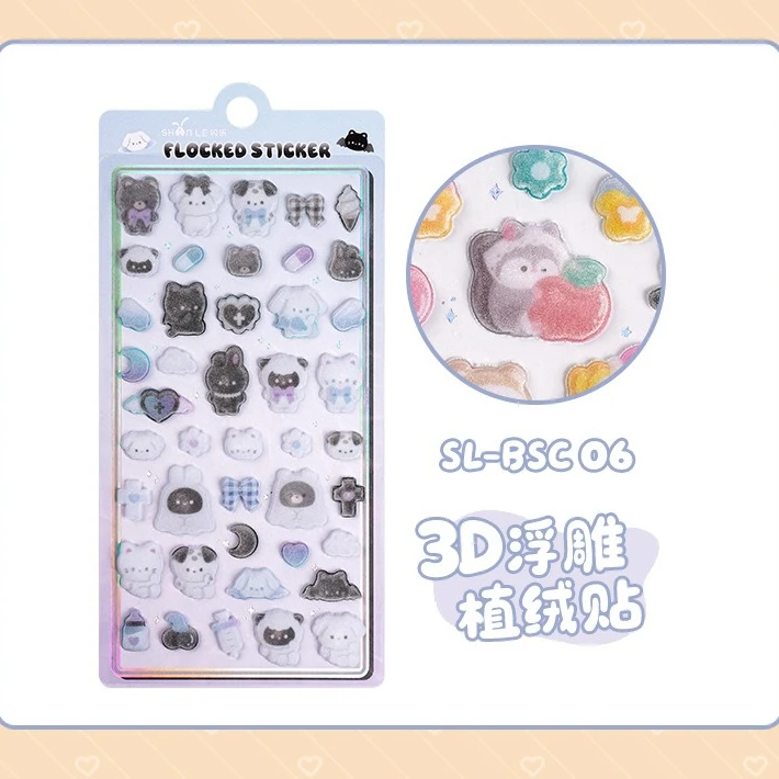 

1/3/6/12/18pc 3D Puffy Bubble Stickers Cute Cartoon Waterproof Self-adhesive DIY Scrapbooking Journal Decoration Kids Gift Toys