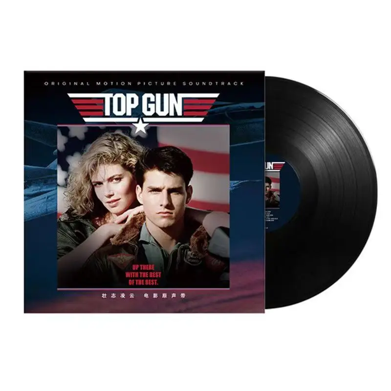 

Фильм Top Gun Kenny Vissins Music Vinyl LP Greatest Hits OST Album 12-дюймовый длинный игровой рекорд Косплей Поворотный стол Фонограф Подарок