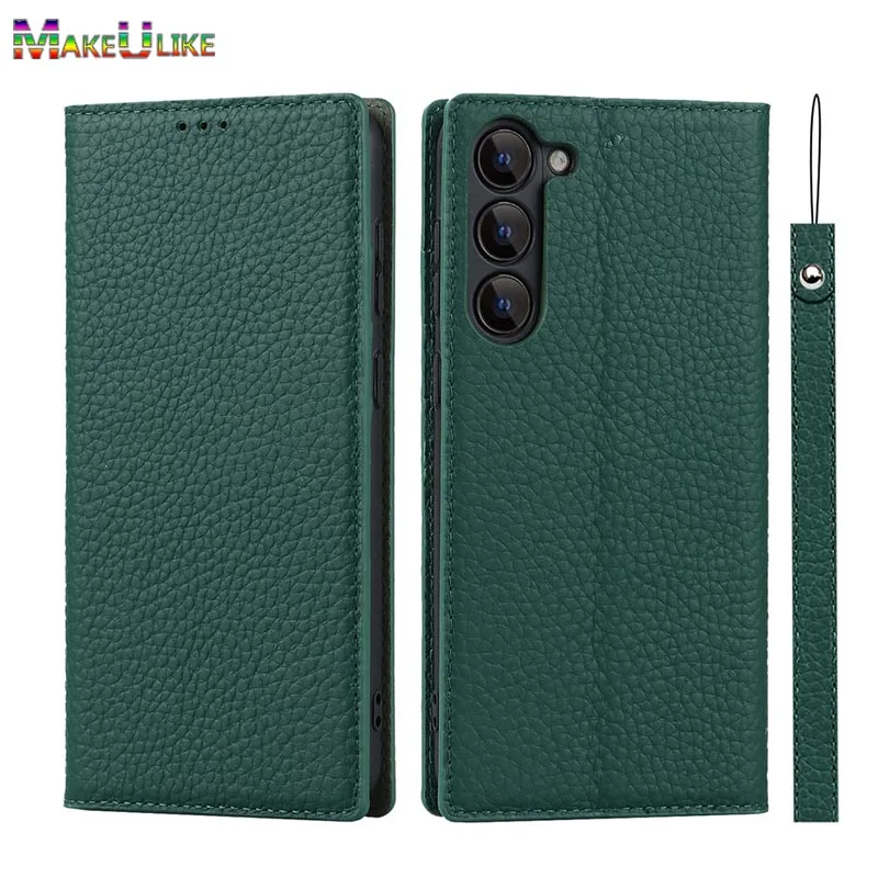 

For Samsung Galaxy S22 Plus Case Magnetic Shockproof Genuine Leather Flip Wallet Case for Samsung S23 S22 S20 Plus Ultra Cover