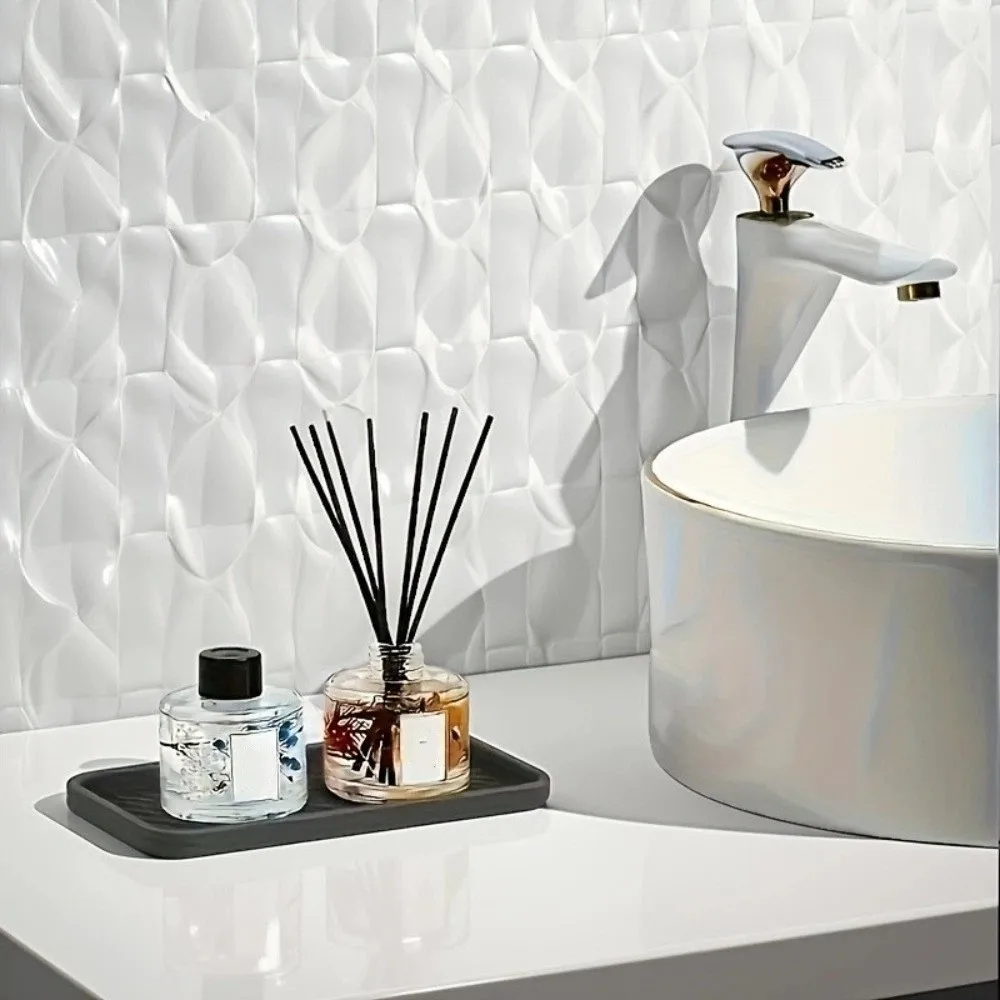 

Shower Soap Holder Non-Slip Silicone Drain Tray Soft Storage Tray Draining Pad Simple Household Water Cup Organizer Bathroom