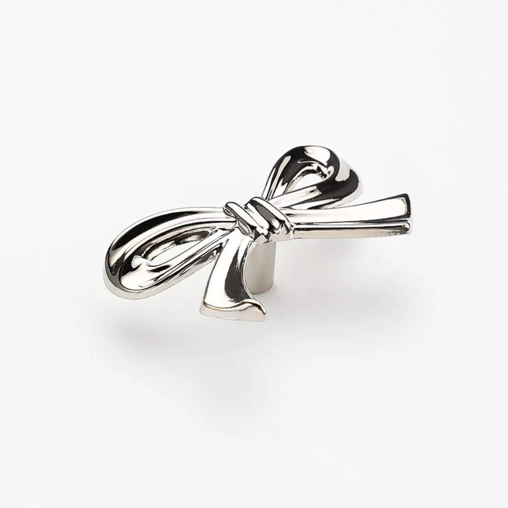 Decorative Zinc Alloy Drawer Handle Vintage Bow Shape Furniture Knobs Stylish Cabinet Pulls Home Decor