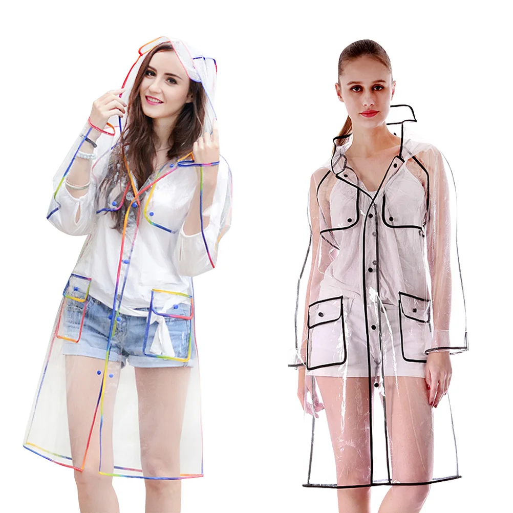 

Thickened Tourist Raincoat Clothes Ponchos for Women Adult Clear Aldult Heavy Duty