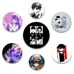 32/44/58mm RPG Omori Handmade Brooch for Clothes Cartoon Badge Backpack Decoration Jewelry Accessories Gifts